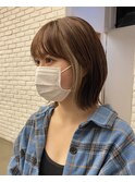くびれボブ/髪質改善/インナーカラー