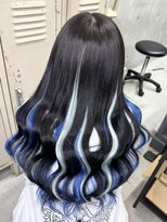 ダンク(DUNK)&nbsp;インナーブルー/水色エクステ