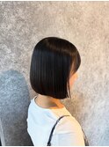 切りっぱなしボブ