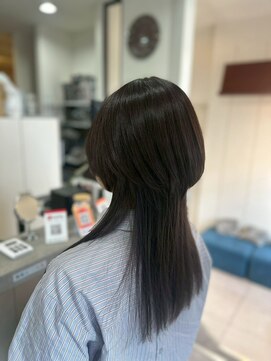 ホワイトストーン WHITE STONE 黒髪上品ナチュラル美髪セミロング