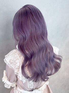 アルバム 銀座(ALBUM GINZA) ロングハイトーンダブルカラー顔周りレイヤー_ba569412