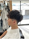 MEN’S HAIR/波巻きツイストスパイラル/リバースセンターパート