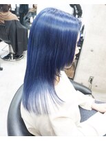 ヘアテリア リュウ 大塚(hair teria ryu) フルブリーチ/ネイビーブルー/フロントレイヤー