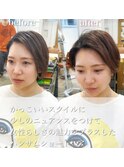 ナチュラルボブ 美肌カラー