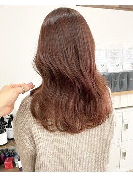 カミエ(kamie) ベージュセミロング×透明感のあるこなれヘア