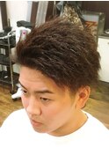 アップバングで爽やか【ツイストパーマ】