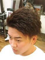 ヘアー クリエイト 縁(Hair Create en)&nbsp;アップバングで爽やか【ツイストパーマ】