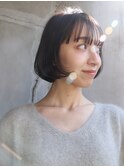 フレンチ前上がりボブ/10代20代30代40代