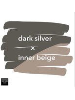 ヘアメイクミワ(HAIR+MAKE MIWA) dark silver×inner beige