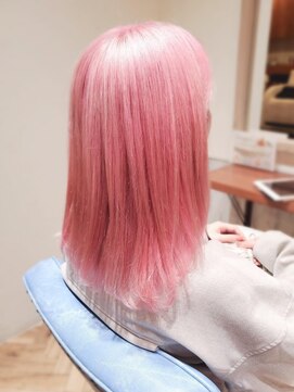 エンカウントバイマハロ 千葉(encount by mahalo) 艶ボルドーブリーチピンクカラー[ブリーチト/千葉/千葉中央]