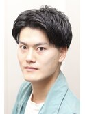 爽やかツーブロックマッシュ/骨格補正/エラ張り/メンズカット