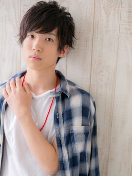 グルーミングサロン バーバー キャッスル 北浦和西口(Grooming salon Barber Castle) 黒髪でキマルこなれ感！くせ毛ショートマッシュK