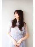 20代・30代/くびれヘア/暗髪/ニュアンスカラー/大人可愛い