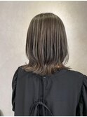 大人可愛いひし形レイヤーカットモカベージュ