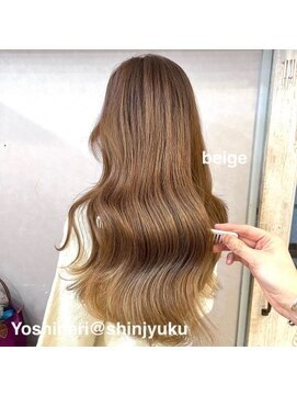 ワット 原宿店(W) 原宿髪質改善ベージュカラーブリーチなし韓国レイヤーハイライト