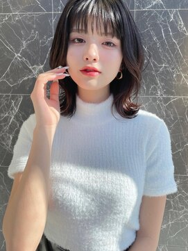 アッシュ 大森店(Ash) 大人かわいいひし形シルエット/イルミナ/フェイスレイヤー