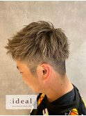 ケアブリーチ、ダブルカラー、メンズカット