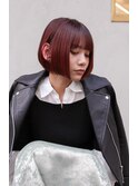 ミニボブ×インナーカラー