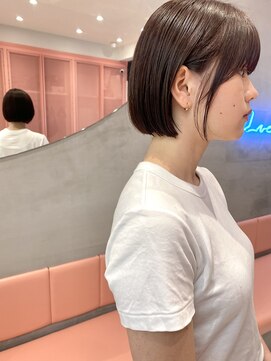 ロンドポレール 北千住(Lond polaire) ボブ×ワインレッド