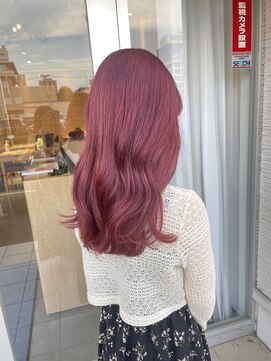 アドラーブル 万代店 (adorable) 1ブリーチでstrawberry pink♪/10代20代