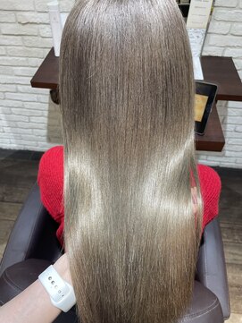 ミリ 奈良店(mm) ミルクティーベージュ/透明感カラー/韓国/髪質改善/奈良駅/奈良/