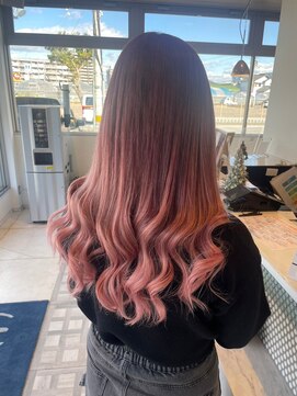 アースオーセンティック 高知潮江店(EARTH Authentic) ピンクヘアー
