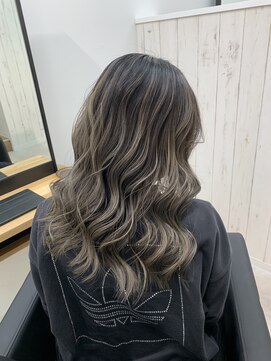 ワク 藤沢店(waku) バレイヤージュ/ホワイトグレージュ