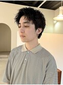 メンズツイストパーマスパイキーショート