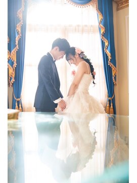 フープ(hoop) 編みおろしウェディングヘアセット！かわいく撮影！