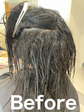 スリーク(SLEEK) 髪質改善【縮毛矯正】SLEEK式　ビフォー内側