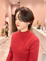 ガーデンヨコハマエスト(GARDEN YOKOHAMA est)&nbsp;卵型　ミニウルフ　フェザーパーマ