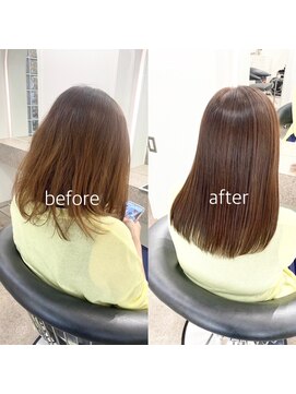 ハムレッツ 髪質改善/縮毛矯正乾かしただけできまる髪質改善ストレート