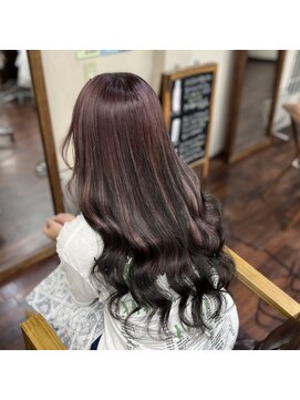 逆バレイヤージュ風