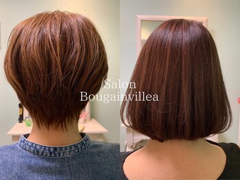 サロン ブーゲンビリアの写真/あなたらしさを大切に魅力を引き出す似合わせカット◇スタイリングの再現性とデザイン性を両立する高技術♪