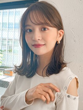 リヤン 表参道(lyann) 小顔黒髪オリーブグレークラゲヘアーココアベージュ外ハネボブa