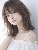 ムーン 仙台一番町店(OON)&nbsp;くびれレイヤー/ミルクティーベージュ/ミディアムレイヤー/仙台