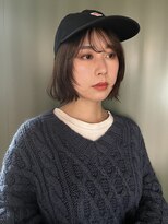 パーク(PAAQ)&nbsp;【藤沢/Manae】レイヤーボブ/顔まわりカット/くびれボブ