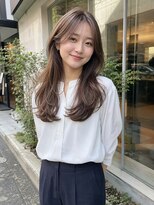 ラナ(LaNA)&nbsp;ふんわり内巻きのブラウンレイヤーロング