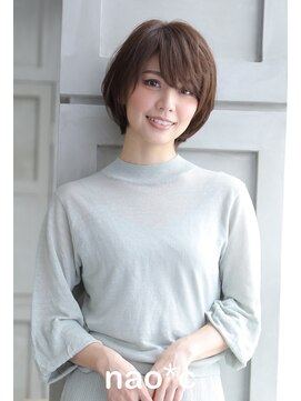ナオシ トレス 富雄店(nao*c tres) 【富雄nao*c tres】大人かわいい小顔☆ナチュラルショートボブ