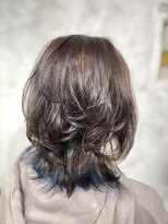 ボヌールヘア(BONHEUR HAIR)&nbsp;くびれレイヤーブルーインカラー【YUKIE】