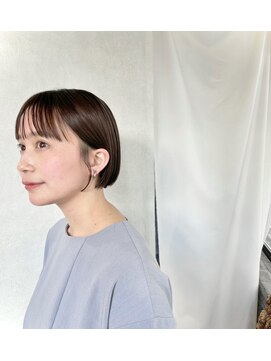 プラグ バイ ネオリーブ(plug by neolive) ミニボブ×シースルーバング×メルティカラー【momo】マッシュ