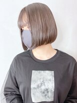 アイティーバイアルバム 下北沢店(IT by ALBUM)&nbsp;シアグレージュボブ_アースカラーくびれヘアツートン_ba363522