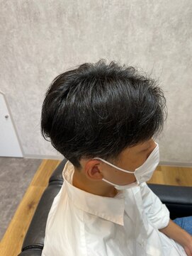 マインド サイトー ヘア アンド スパ mind saito hair&SPA センターパート×ツーブロック×アフターパーマ70days
