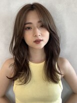 オリンテ バイ レシッド 表参道(orente by rcid)&nbsp;韓国顔周りレイヤー顔周りカット×髪質改善ミルクティーアッシュ