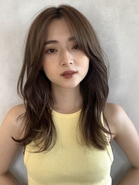 オリンテ バイ レシッド 表参道(orente by rcid) 韓国顔周りレイヤー顔周りカット×髪質改善ミルクティーアッシュ