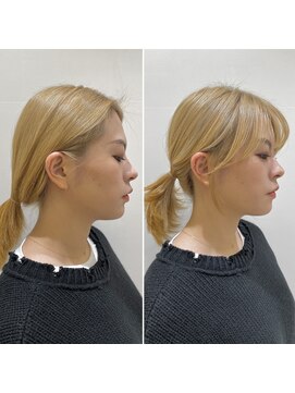 イミ(imi) グレージュカラー/韓国風レイヤー/小顔カット/韓国風パーマ