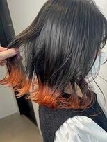 ジエクトカナウ 大阪梅田店(The Ect canow) 裾カラー/オレンジ/暖色カラー