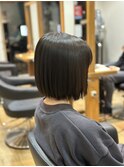 切りっぱなしボブ