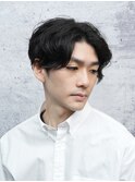 メンズナチュラルセンターパート<理容室><MEN'S/中野/バーバー>