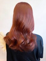 ミュラ(mulah)&nbsp;暖色ハイトーンカラーピンクオレンジ＊韓国風ヨシンモリ巻き